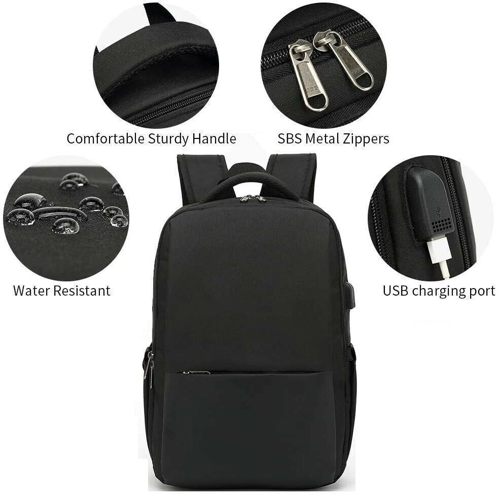 Stylish and Versatile Waterproof Backpack for Men & Women - Perfect for School, Travel, and Laptops with Convenient USB Charging Port