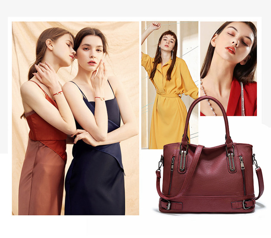 Stylish Large Faux Leather Designer Handbag for Women - Perfect Work & Shoulder Bag UK