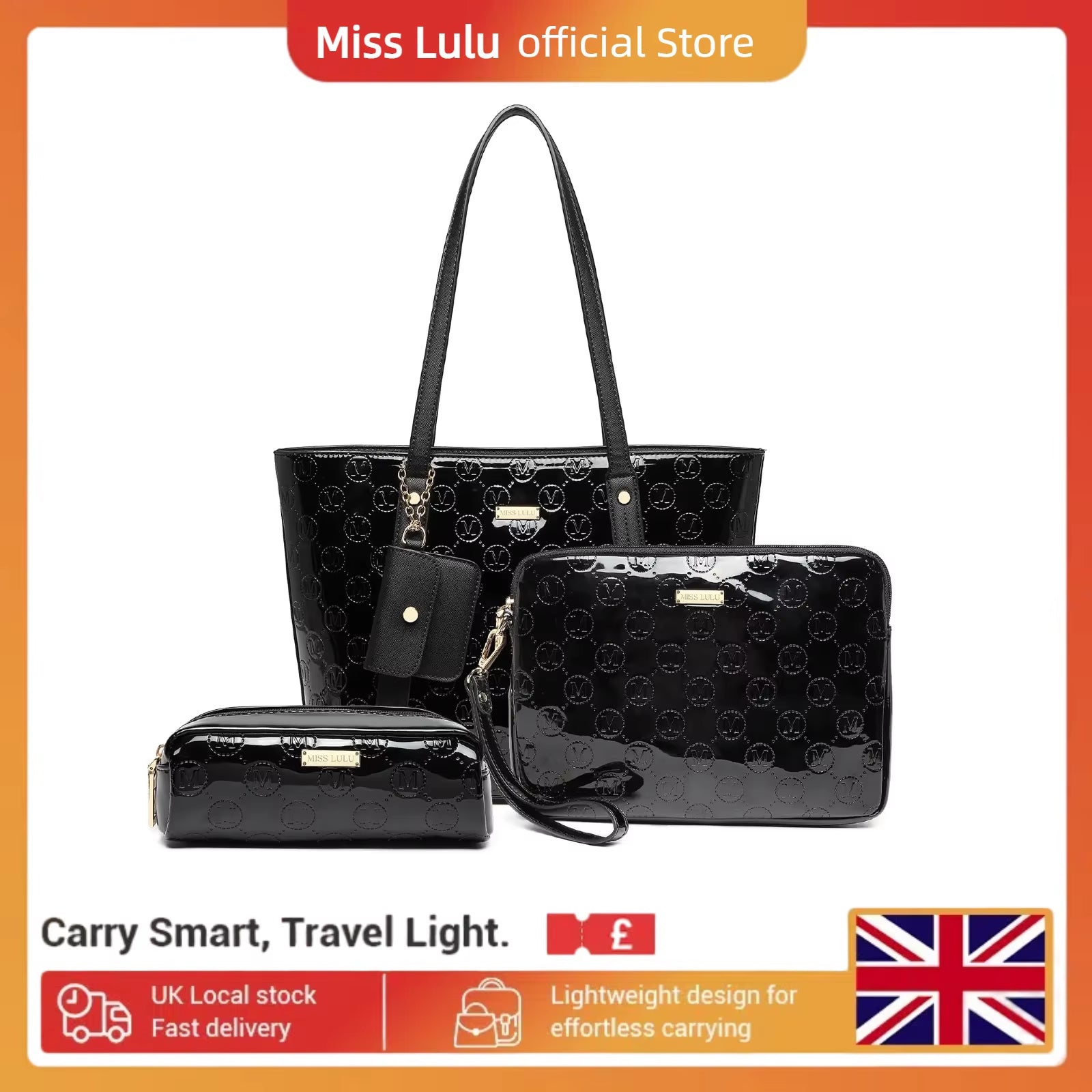 Elevate Your Style with the Women's 3-Piece PU Leather Tote Bag Set - Perfect for Every Occasion