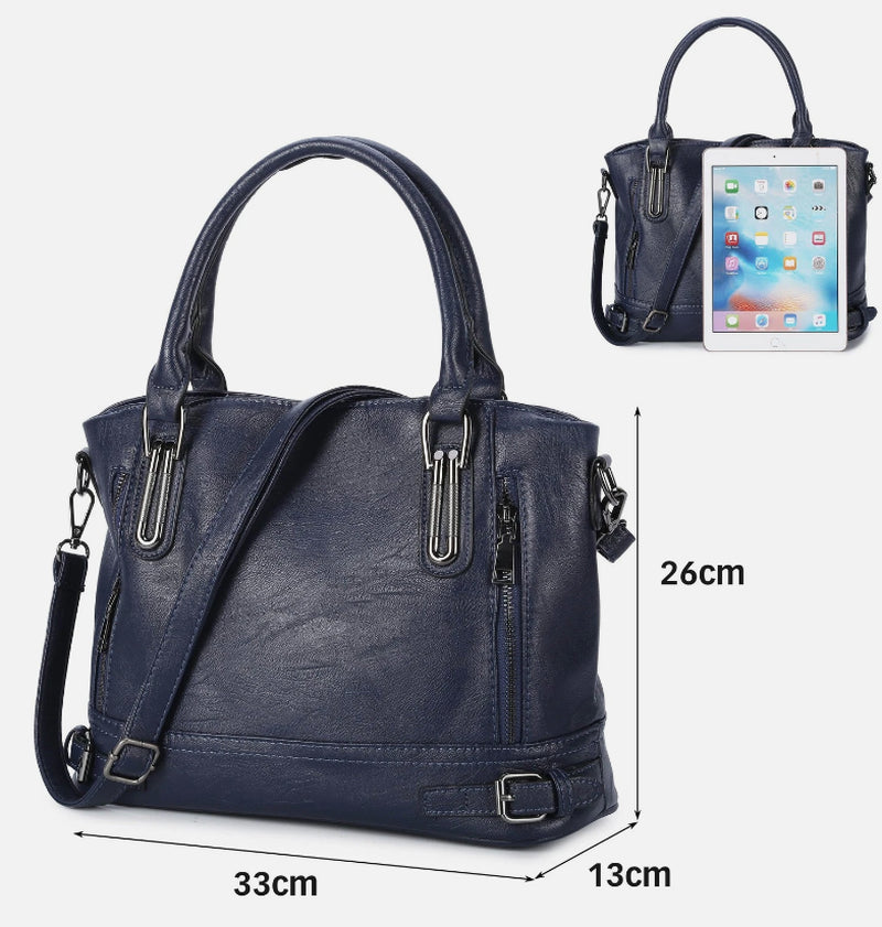 Stylish Large Faux Leather Designer Handbag for Women - Perfect Work & Shoulder Bag UK