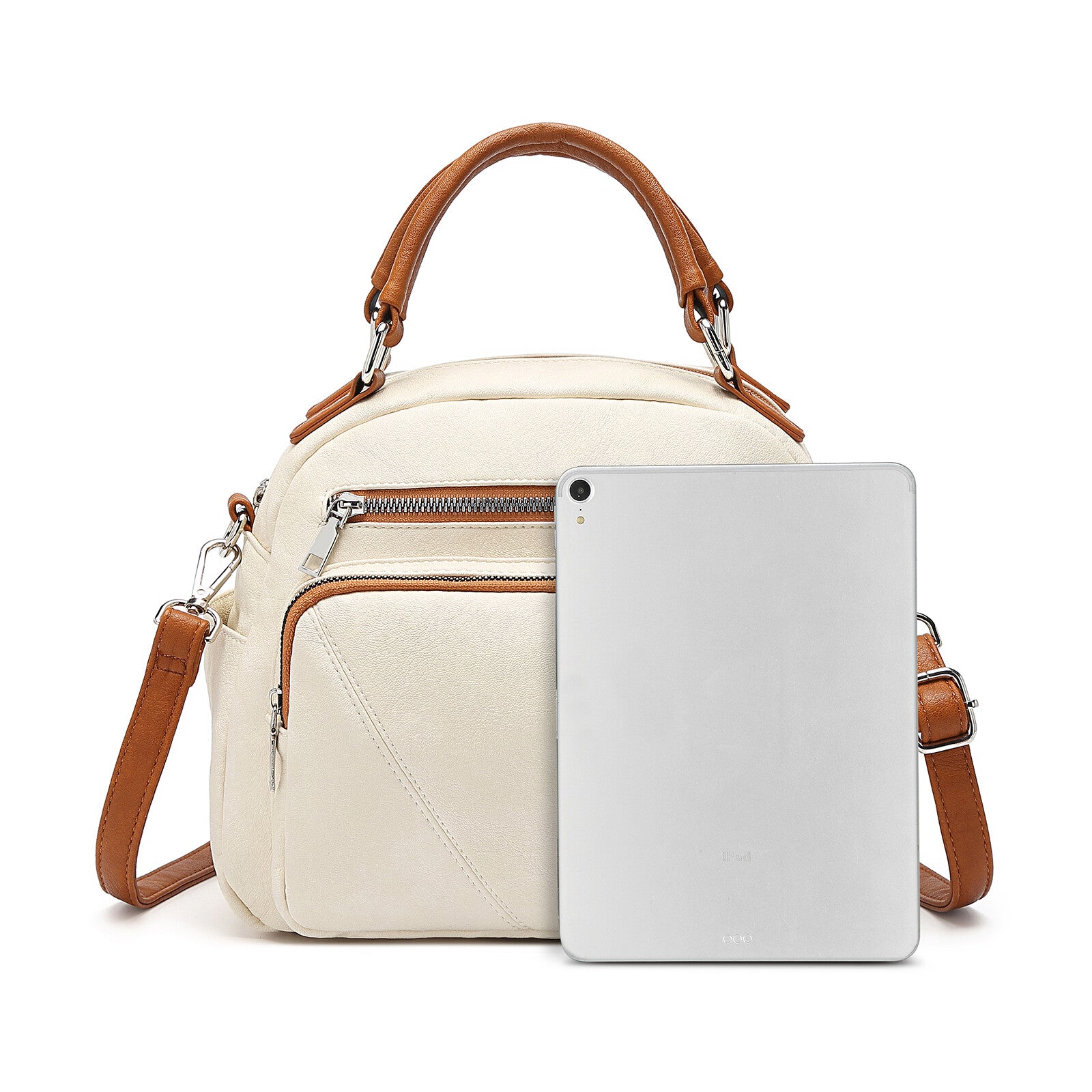 Chic and Versatile Faux Leather Bowler Crossbody Bag for Effortless Style