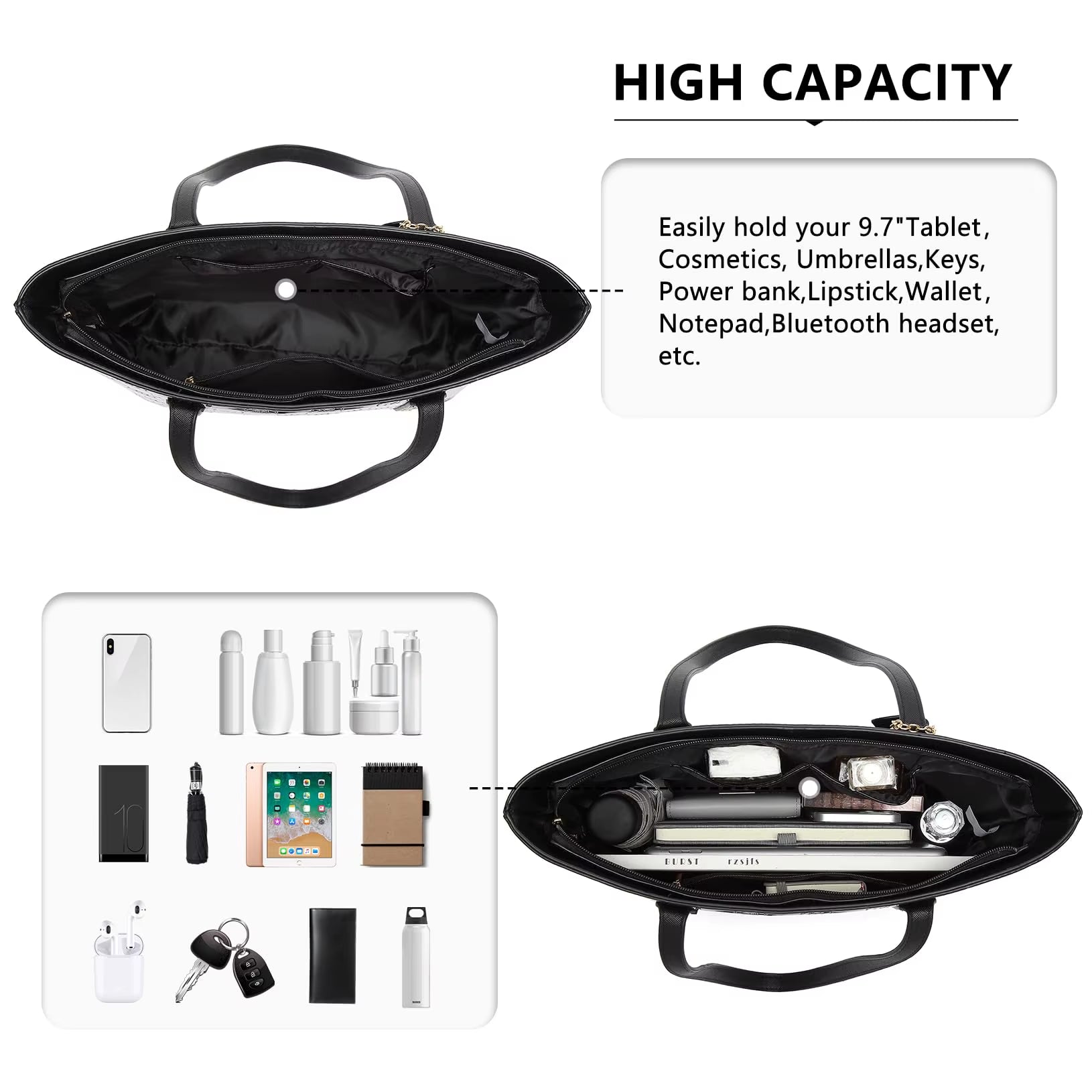 Elevate Your Style with the Women's 3-Piece PU Leather Tote Bag Set - Perfect for Every Occasion