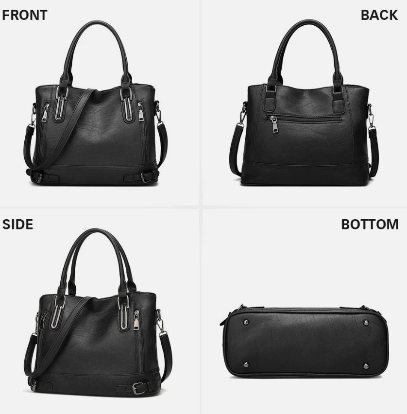Stylish Large Faux Leather Designer Handbag for Women - Perfect Work & Shoulder Bag UK