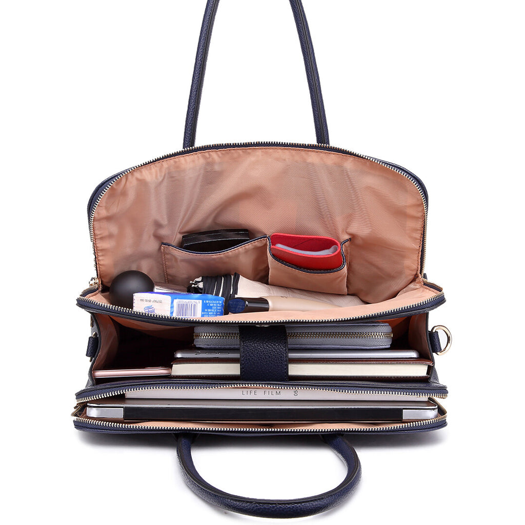 Elevate Your Style with the Stylish Waterproof PU Leather Large Tote Bag - Ideal for 14 Inch Laptops and Everyday Use