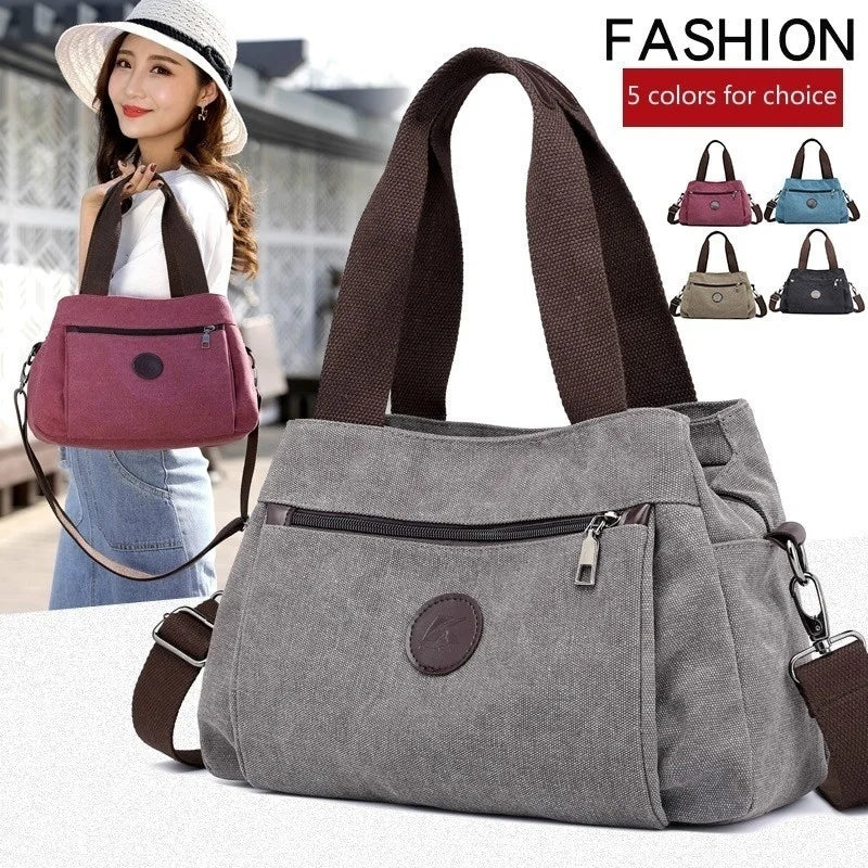 Stylish and Spacious Women's Canvas Handbags - Your Go-To Tote for Work and Play