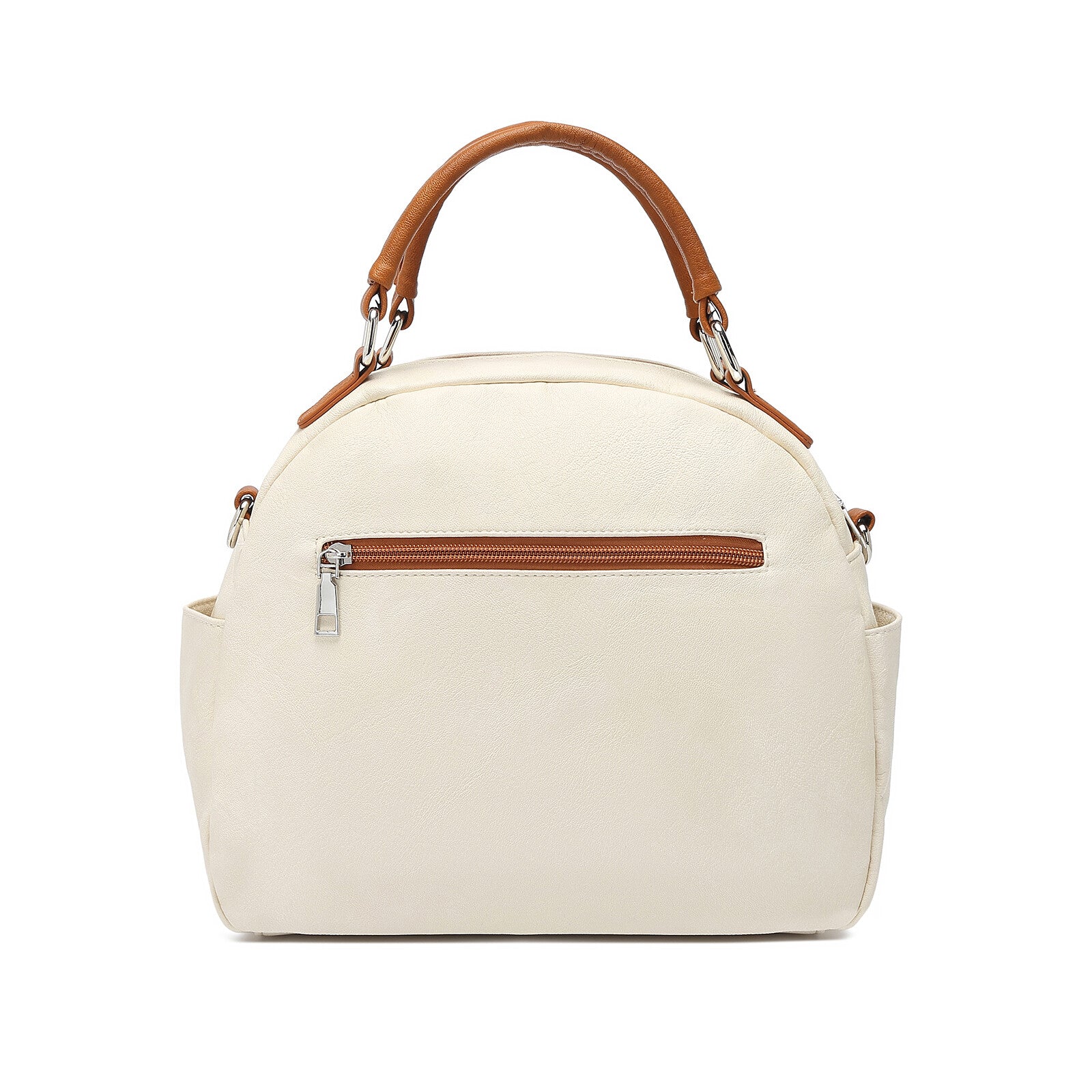 Chic and Versatile Faux Leather Bowler Crossbody Bag for Effortless Style