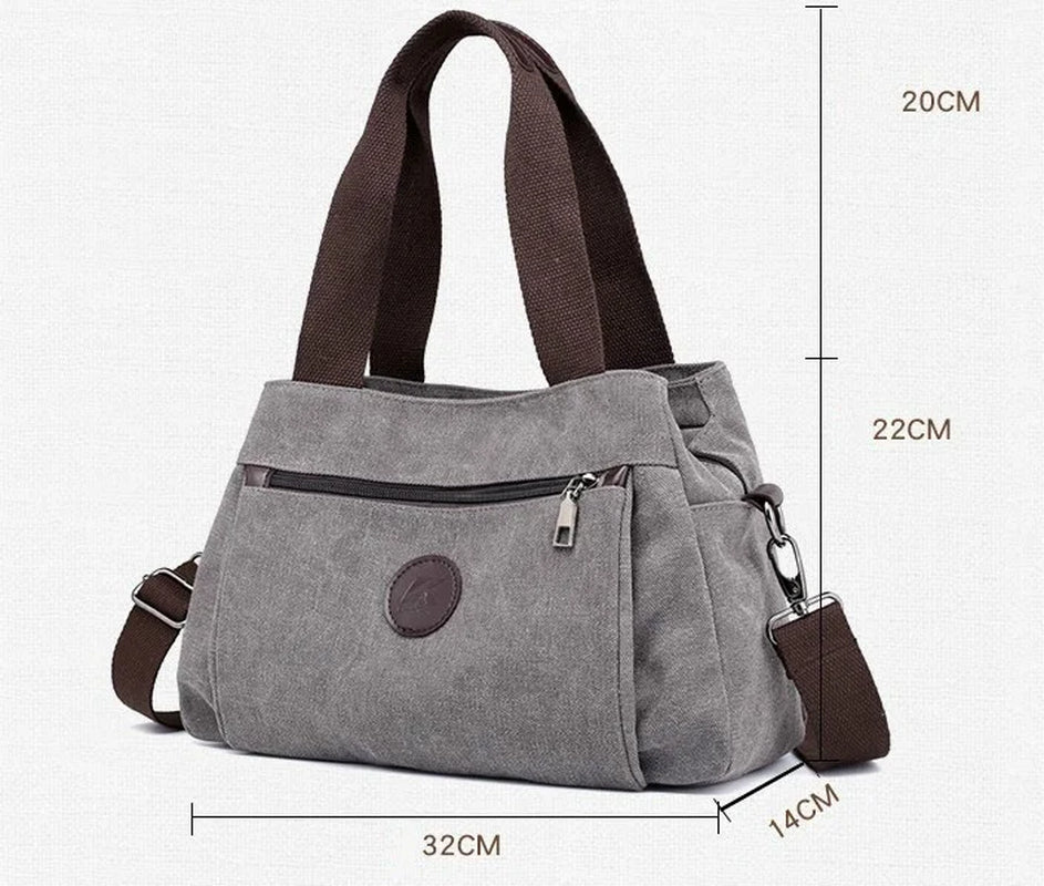 Stylish and Spacious Women's Canvas Handbags - Your Go-To Tote for Work and Play