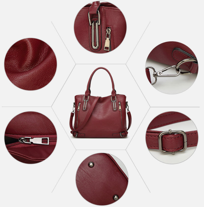 Stylish Large Faux Leather Designer Handbag for Women - Perfect Work & Shoulder Bag UK