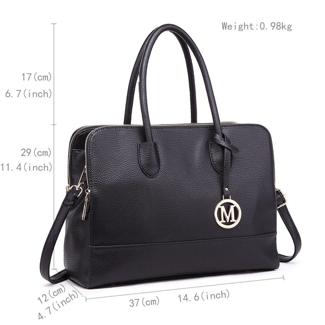 Elevate Your Style with the Stylish Waterproof PU Leather Large Tote Bag - Ideal for 14 Inch Laptops and Everyday Use