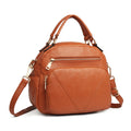 Chic and Versatile Faux Leather Bowler Crossbody Bag for Effortless Style