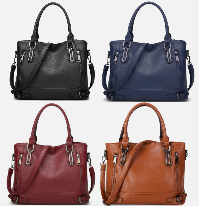 Stylish Large Faux Leather Designer Handbag for Women - Perfect Work & Shoulder Bag UK