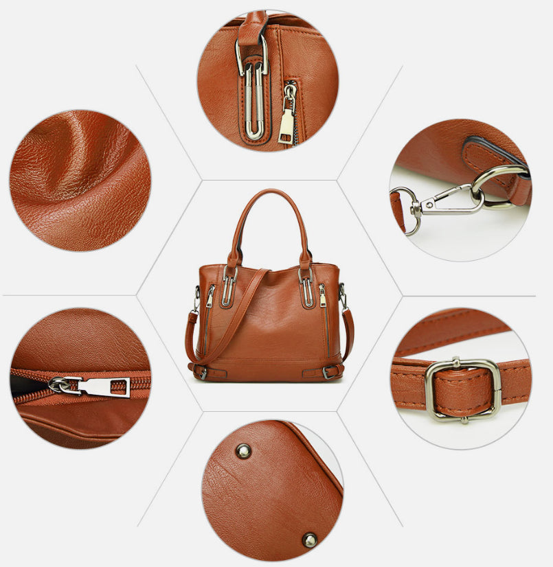 Stylish Large Faux Leather Designer Handbag for Women - Perfect Work & Shoulder Bag UK