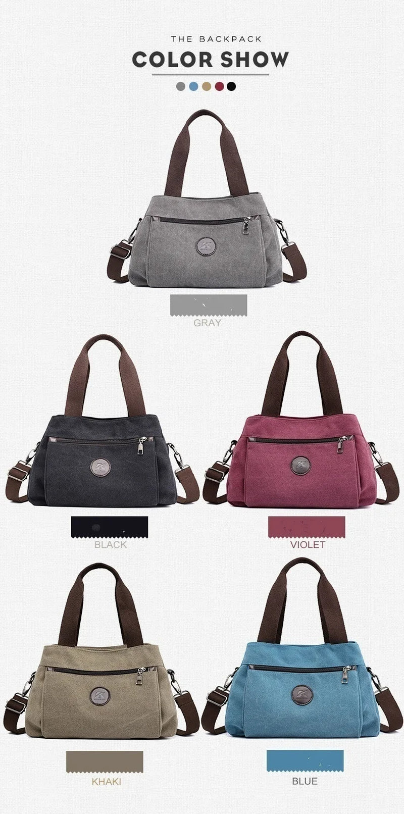 Stylish and Spacious Women's Canvas Handbags - Your Go-To Tote for Work and Play