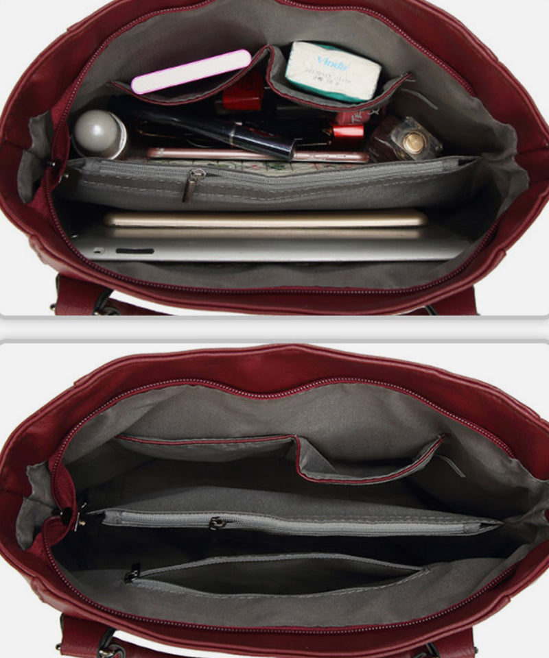 Stylish Large Faux Leather Designer Handbag for Women - Perfect Work & Shoulder Bag UK