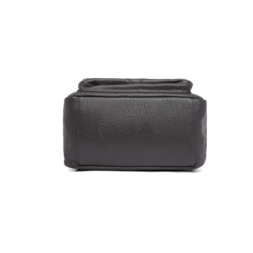 Chic and Versatile Faux Leather Bowler Crossbody Bag for Effortless Style